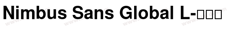 Nimbus Sans Global L字体转换